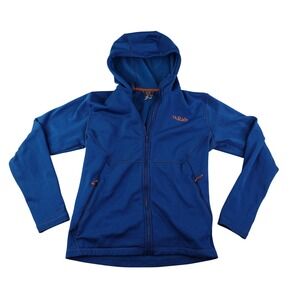 Rab Geon Hoody Mens Medium Blue Full Zip Fleece Hiking Climbing Jacket